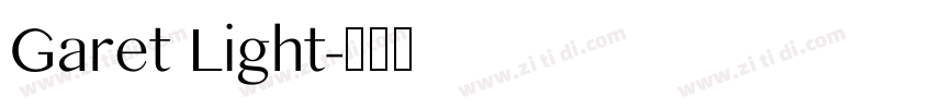 Garet Light字体转换